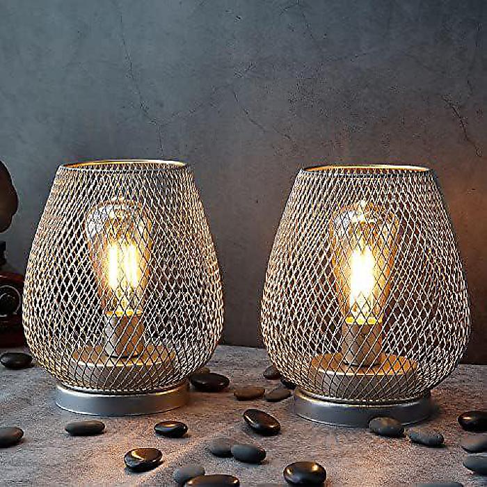 LED Cage Lantern Set (Silver)夏休特別