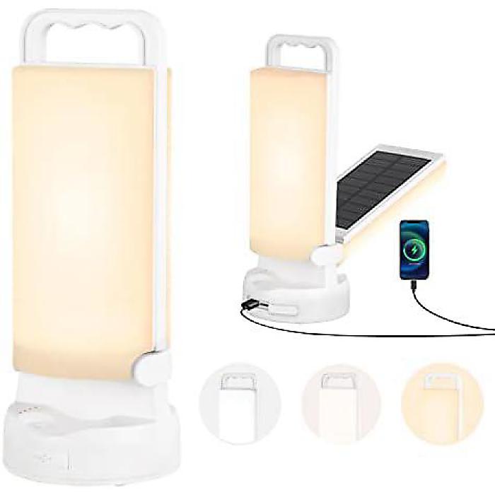 Camping Lantern Solar Waterproof Rechargeable LED USB Port Dimmable Portable Fishing Outage Emergency夏休スペシャル｜ミュージックハウス フレンズ