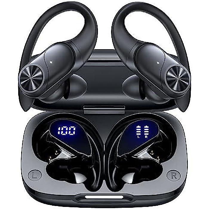 Bluetooth受話器 イヤ電話機 80第四次元生まれ変わり申し受ける入れもの デジタル見せびらかす 運動競技用イヤ電話機 イヤーフック付き添い人 プレミアムディープベース IPX7雨合羽オーバーイヤーイヤホン TV スマホ 万覚え帳マイコン相応う 黒いこと夏休特別 TV・オーディオ・カメラ-ヘッドホン・イヤホン