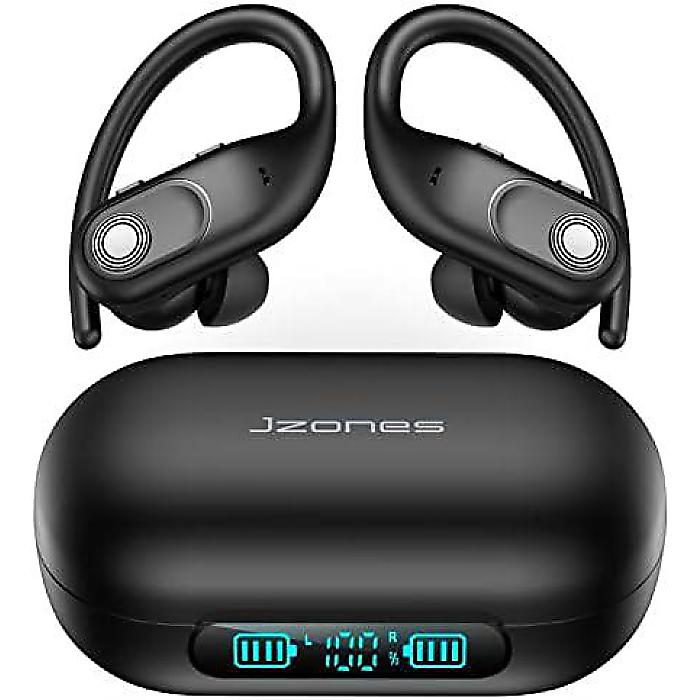 Bluetoothイヤホン 130時間再生 2500mAhワイヤレス充電ケース LED表示 高音質 防水スポーツ用夏休スペシャル