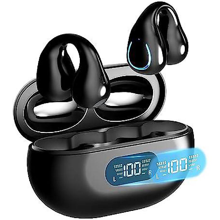 EUQQ ワイヤレスイヤホン Bluetooth 5.3、スポーツ用、耳掛け付き、防水、ランニング用夏休スペシャル