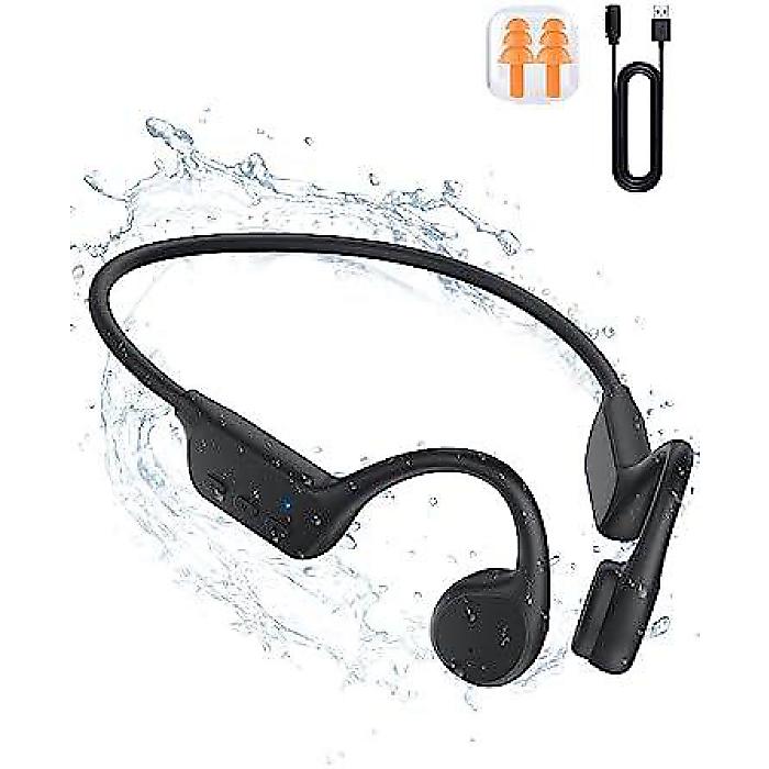 ボーンコンダクションヘッドホン ブルートゥース5.3防水スポーツイヤホン マイク付きノイズリダクションランニング用夏休スペシャル｜ミュージックハウス フレンズ