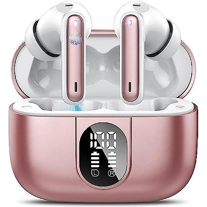 2023 Bluetooth HiFi Earbuds, 40H Playtime, IP7 Waterproof Sport Headset, Dual Mic, iOS Compatible夏休スペシャル|ミュージックハウス フレンズ