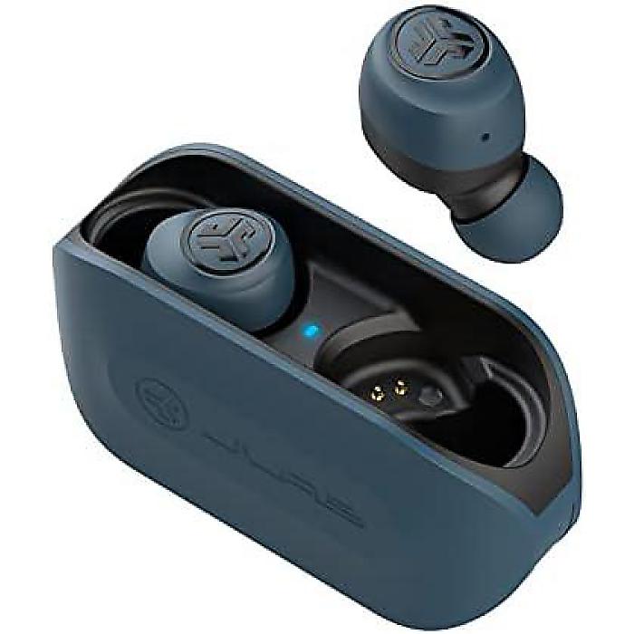 JLab Go Air+イヤホン+充電ケース, デュアルコネクト, IP44防汗, Bluetooth 5.0接続, 3 EQ設定, ブルー夏休スペシャル｜ミュージックハウス フレンズ