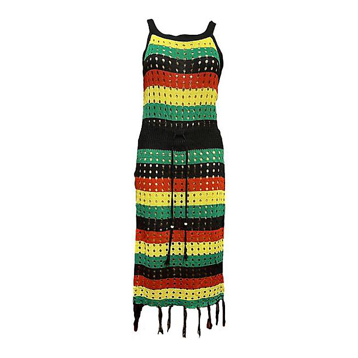 Roots ＆ Culture(ルーツアンドカルチャー) / Island Girl Mesh Fringe Dress メッシュフリンジドレス ワンピースホワイトデー セール