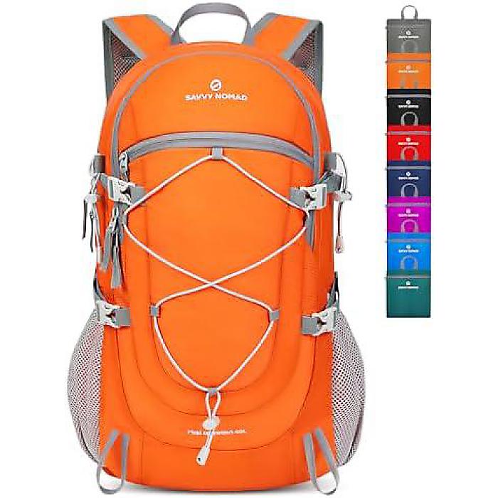 SAVVY NOMAD 40L軽量パッカブルハイキングバックパック(カタカナ名所挿入)夏休スペシャル