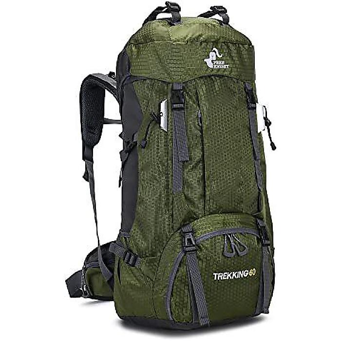 Bseash 60L軽さ雨合羽山歩きうしろ側容器に並べる「日本の名所」付き、レインカバー付き添い人、山登りキャンプツアー用のアウトドアスポーツトラベルデイパック夏休特別