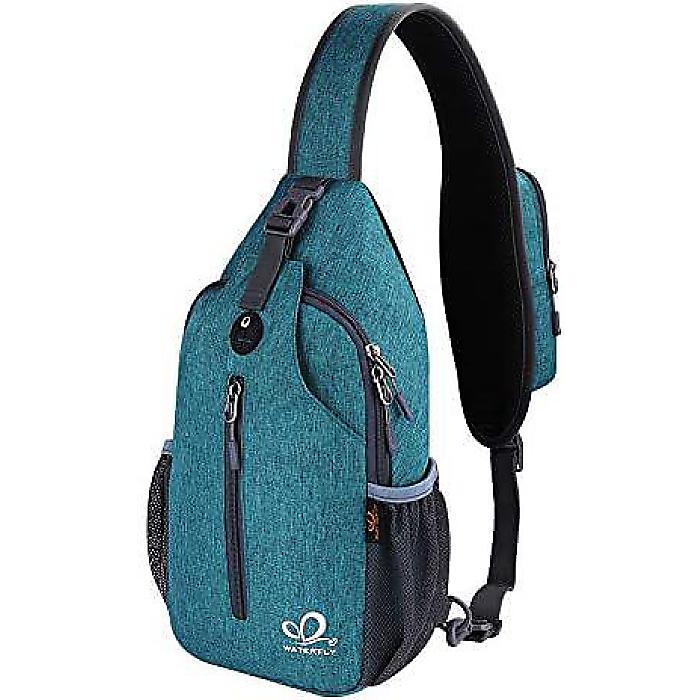 WATERFLY クロスボディースリングバックパック「チェストバッグ」トラベルハイキング デイパック夏休スペシャル