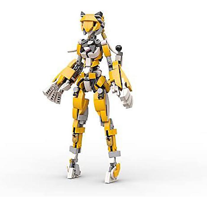 【楽天市場】モービルスーツの女の子 メカアーマービルディングブロックおもちゃ、女性ロボット アクションフィギュア コレクタブル オーナメント