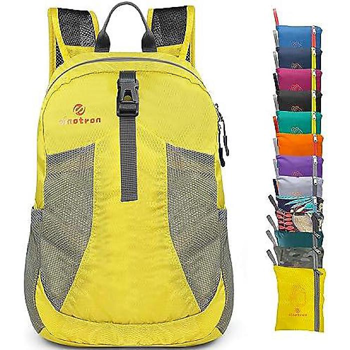 シノトロン 22L 軽さパッカブルハイキングバックパック 「日本御山」 小型山歩きうしろ側容器に並べる、成人女性成人男性用 旅するキャンプバケーション向け夏休特別