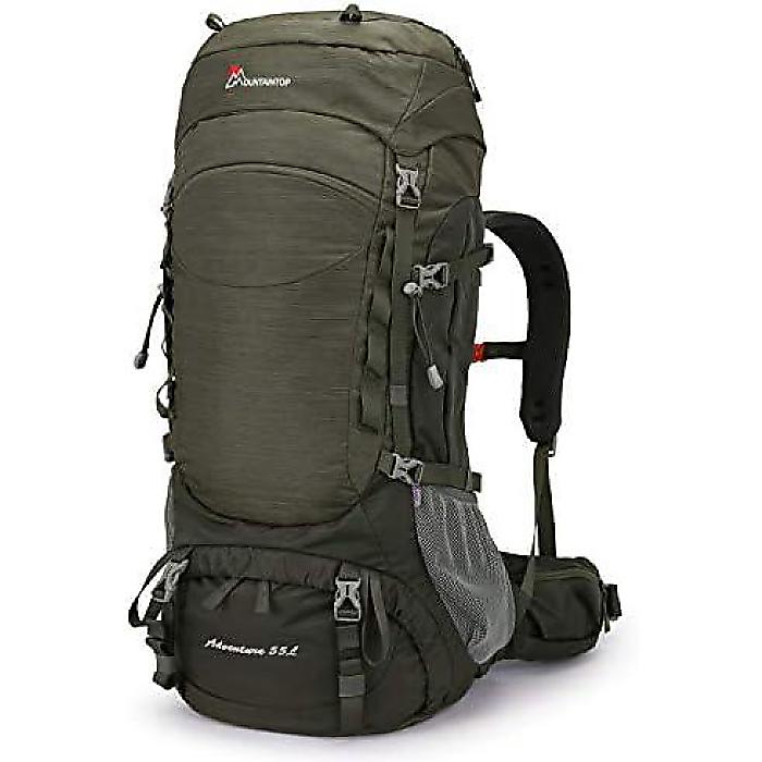 MOUNTAINTOP 山岳トップ 55L ハイキングインターナルフレームバックパック メンズ向け レインカバー付き夏休スペシャル｜ミュージックハウス フレンズ