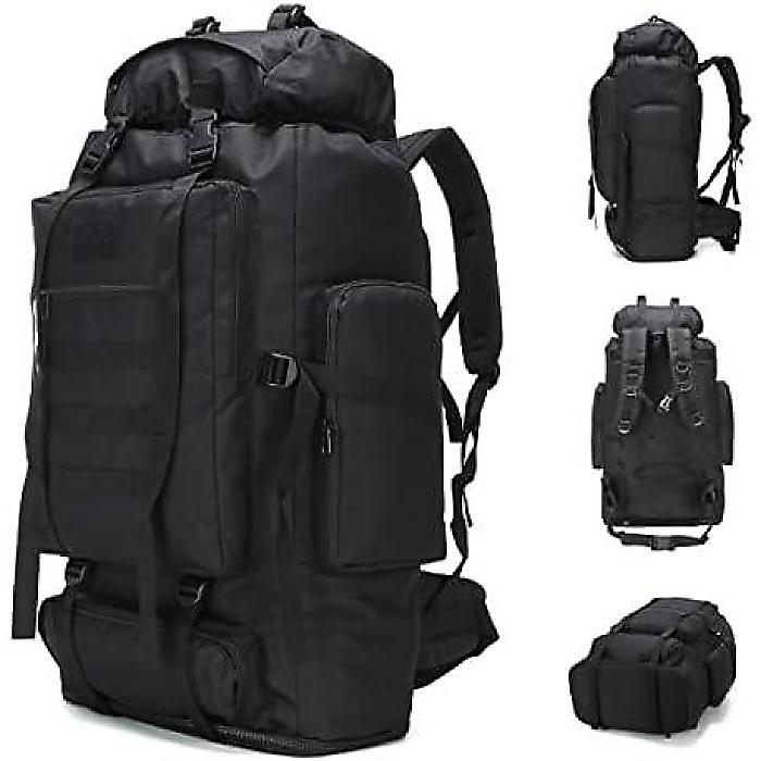 HongXingHai 70L/100L 山歩き キャンピングバックパック MOLLE仕合わせサック 雨合羽 デイパック 旅する用夏休特別