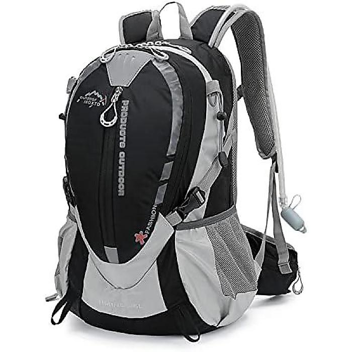 INOXTO(イノクスト) 登山バックパック25L ハイドレーションバッグ ハイキングデイパック キャンプバッグ 2Lウォーターブラダーと防水レインカバー付き 男女兼用 アウトドア用夏休スペシャル