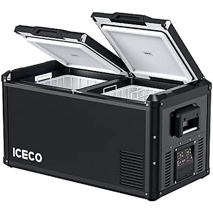 ICECO VL75 ProD(アイスコ ブイエルナナ プロディ) スチールコンパクト電気冷蔵庫 75L デュアル領域 SECOP積み上げる マルチディレクショナルリッド 0 -50 夏休み大売り出し