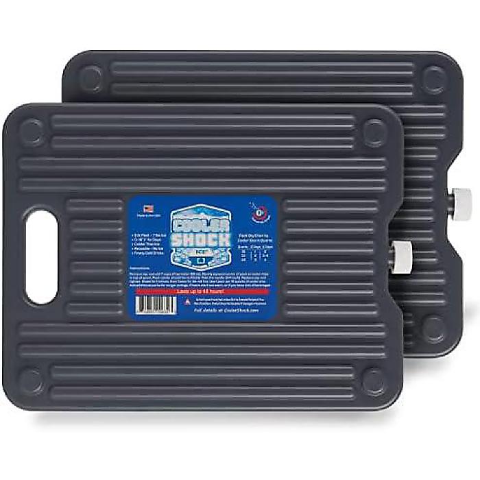 Cooler Shock アイスパッククーラー用 - 再当て嵌める能力のあるで割り増し金な大型内燃機関容器に並べると夕ご飯冷房装置書き割り - 氷よりも早いところ冷やす - 冷房装置付属物夏休特別