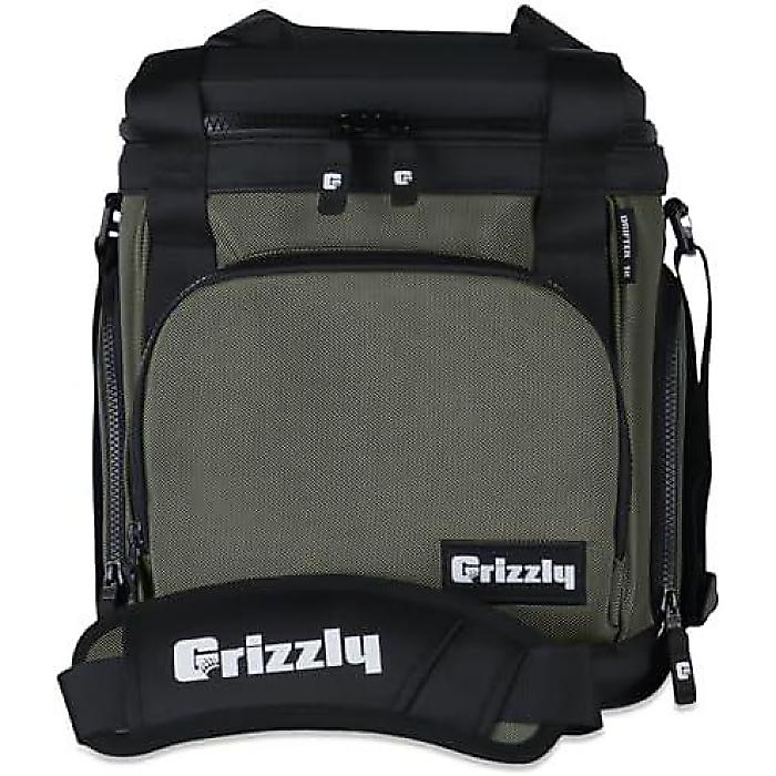 Grizzly Drifter 12 ソフトサイドクーラー「ルナーグリーン」12 qt 軽量ポータブル絶縁防水クーラー夏休スペシャル