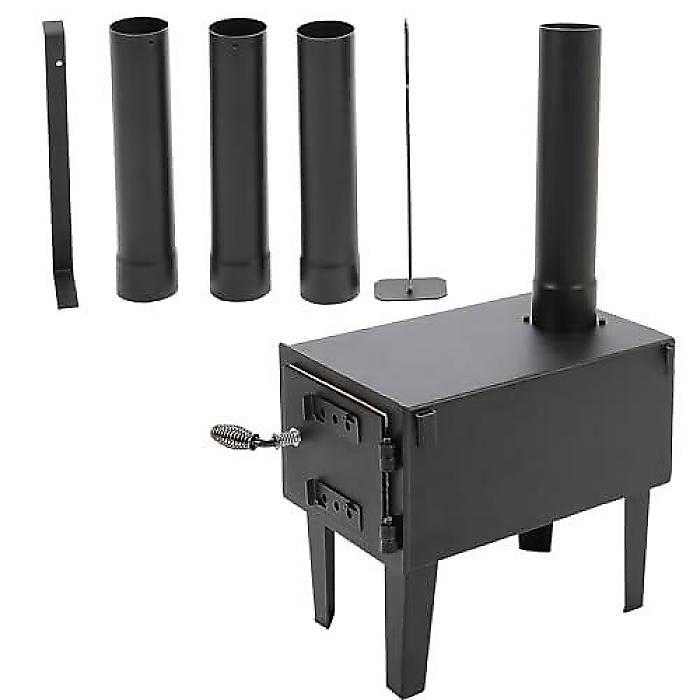 KUAFU(クアフ) ウッドバーニングストーブ テントキャンプ用 コンロ アウトドアクッキング フィッシング ハイキング トラベル ポータブルヒーター ストア可煙突パイプ付夏休スペシャル