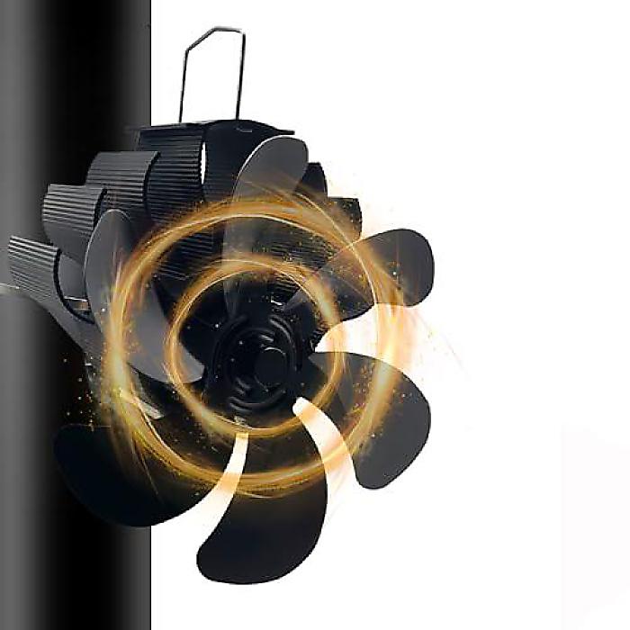 【楽天市場】6Blades Wood Stove Fan(ウッドストーブファン) ChimneyBundled Type, Heat