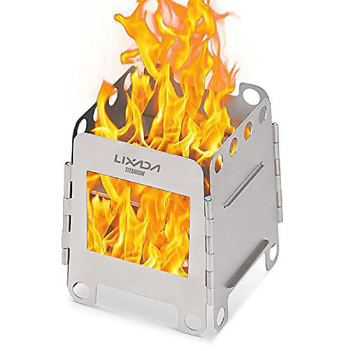 Lixada(リクサダ) キャンプストーブ ポータブル 軽量 チタン 折りたたみ 木炭・アルコールバーナー搭載夏休スペシャル｜ミュージックハウス フレンズ