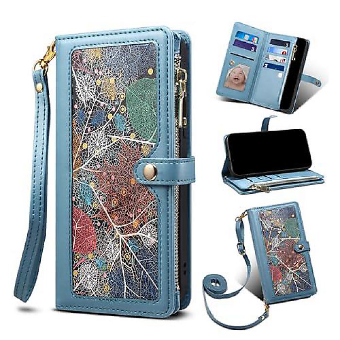 Soyeacrg iPhone 15 Pro Max/15 Pro/15 Plus/15用クロスボディケース「RFIDブロッキングカードホルダー付き」PUレザー磁気クローズフリップキックスタンド ケース ロングショルダーストラップ 腕時計バンド夏休スペシャル｜ミュージックハウス フレンズ