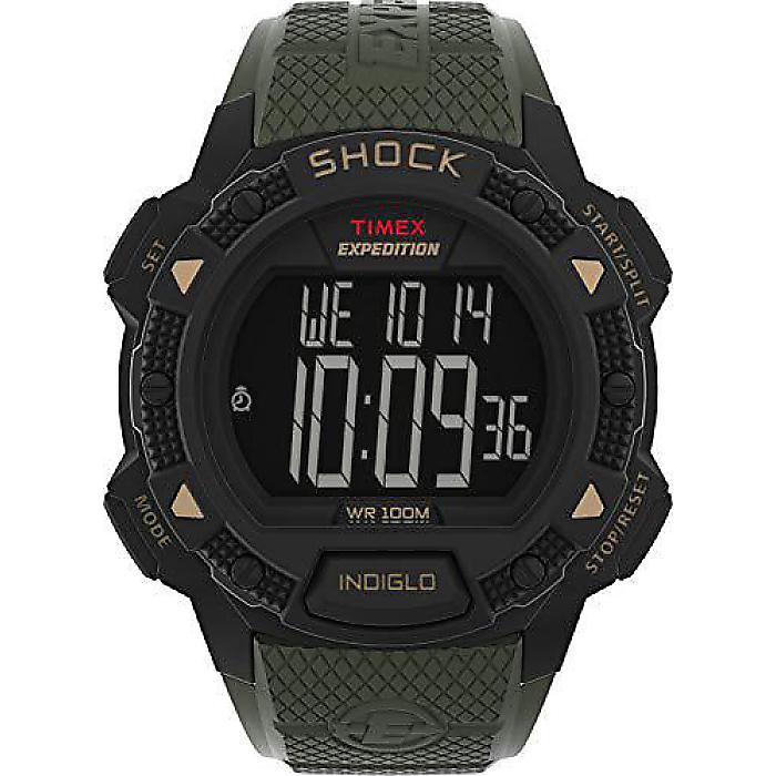 Timex ExpeditionデジタルショックCAT樹脂ストラップウォッチ(ティメックス メンズ)夏休スペシャル