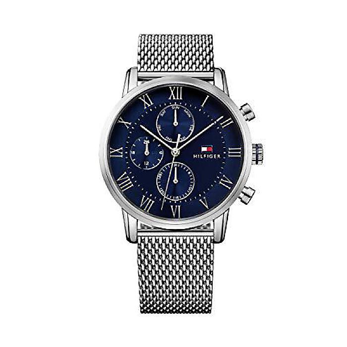 Tommy Hilfiger タイムボンバーメンズ 1791398 ソフィスティケートドスポーツ アナログ表示 クォーツシルバーウォッチ夏休スペシャル