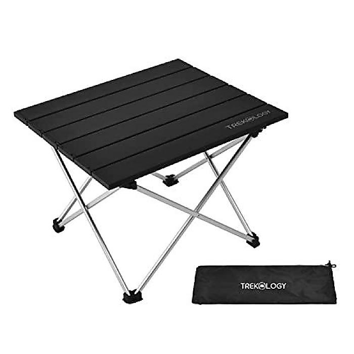 TREKOLOGY(トレコロジー)軽量小型キャンプサイドテーブル 折りたたみテントテーブル ポータブルなアウトドアビーチテーブル夏休スペシャル