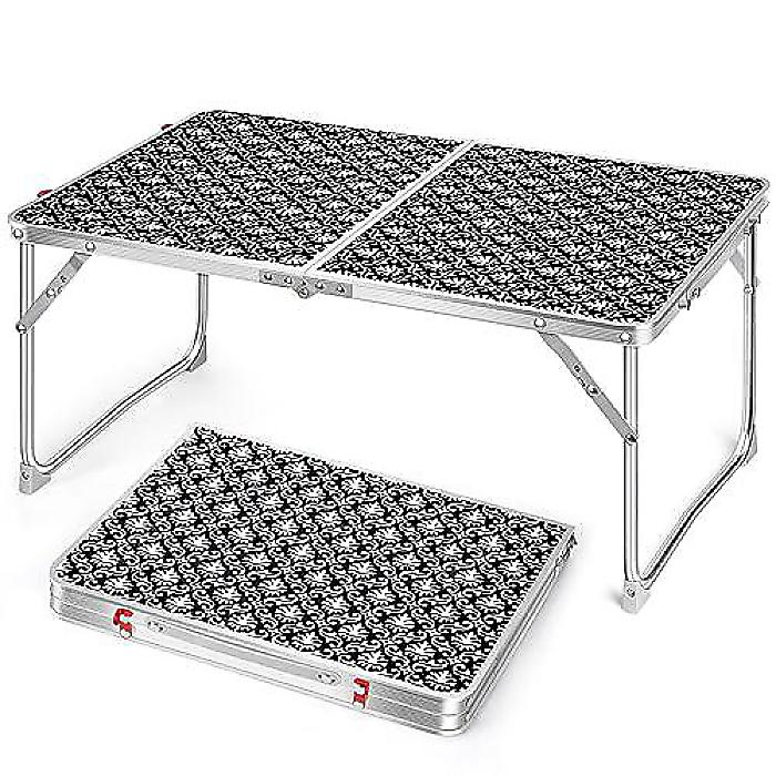 Coobi(クービ) 折りたたみテーブル 2ft x 16.5in ハーフサイズ ブラックカラー夏休スペシャル