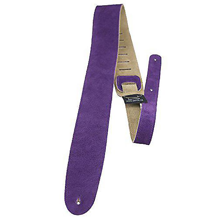 Perri Leathers Ltd.ギターストラップ「パープルスエード」アジャスタブル アコースティック/ベース/エレクトリックギター用 - カナダ製 (P25S-206)夏休スペシャル