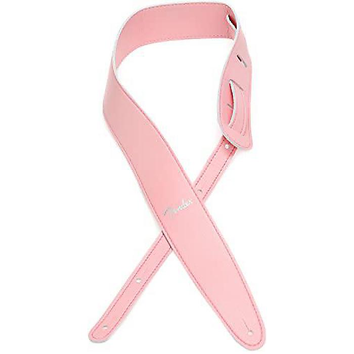Fender(フェンダー)ヴィーガンレザーギターストラップ 2.5インチ「シェルピンク」夏休スペシャル
