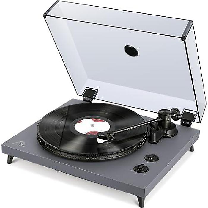 1 BY ONE Rock Pigeon(ワンバイワンロックピジョン) ビニールレコードプレーヤー スピーカー付き ベルト駆動ターンテーブル 内蔵フォノイコライザ AT-3600Lムービングマグネットカートリッジ RCA出力 2速度夏休スペシャル