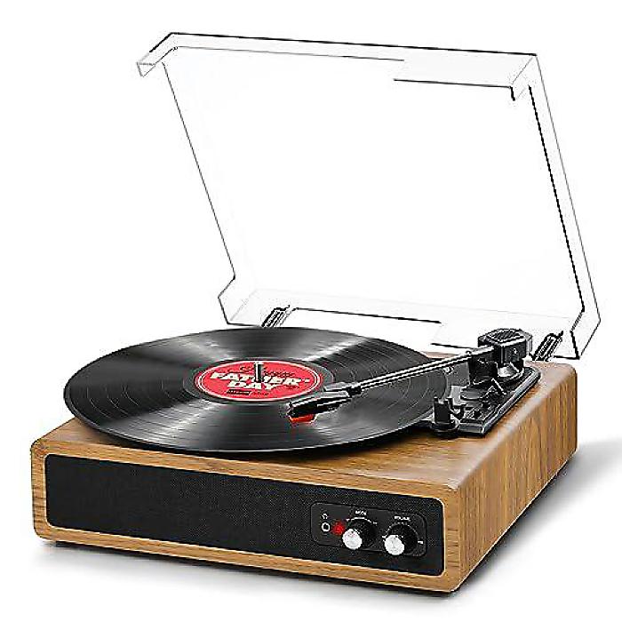 楽天市場】ミニ レコードプレーヤー(オレンジ) クラシックで
