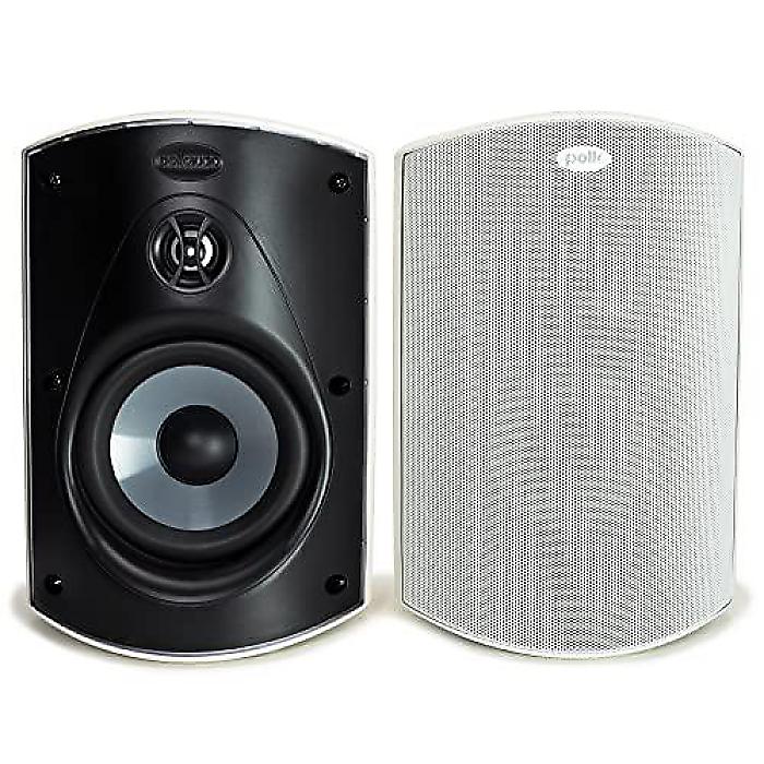 Polk Audio(ポークオーディオ) Atrium 5(アトリウム5) 屋外スピーカー パワフルな低音搭載 (ホワイト)(2台セット) オールウェザー耐久性 幅広いサウンドカバレッジ スピードロックマウントシステム付き夏休スペシャル