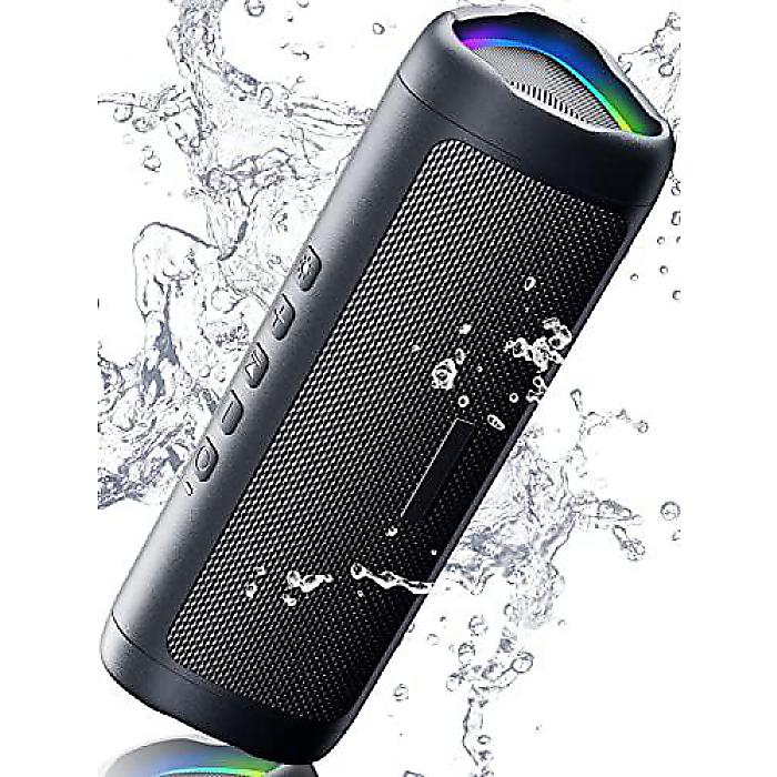 Bluetooth Speaker(TWS対応) ポータブル HDサウンド＆高音質 IPX5防水 24時間再生可能 電子機器 ホーム/パーティ/屋外/ビーチに最適な誕生日ギフト(ブラック)夏休スペシャル
