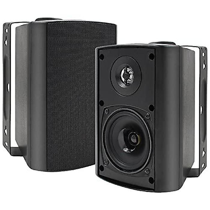 Herdio 4インチBluetoothスピーカー(ヘルディオ) 屋外用防水200Wワイヤード 屋内・パティオ・デッキ壁掛けスピーカー(ブラック)夏休スペシャル 26,655円