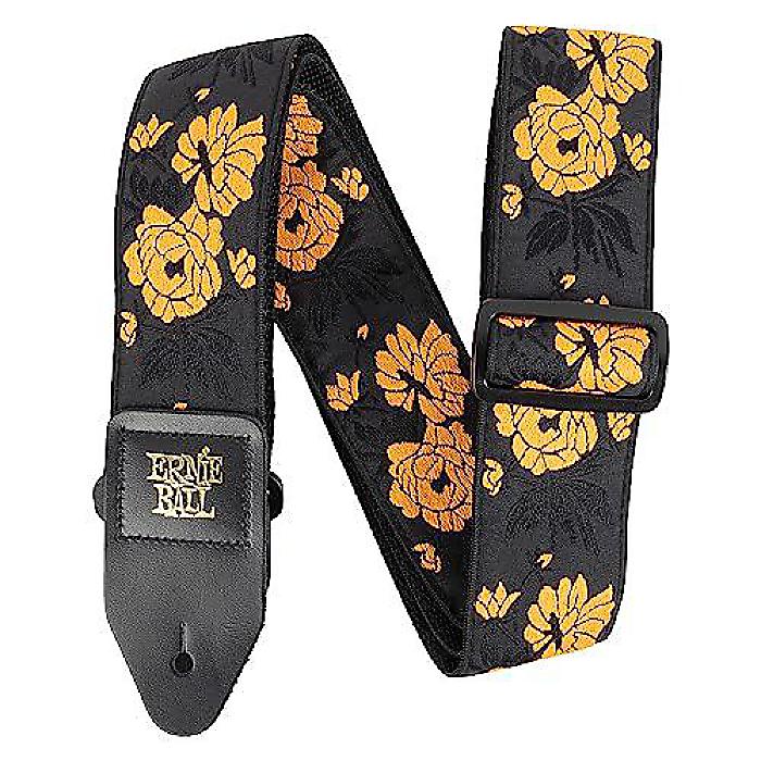 Ernie Ball Classic Jacquard Guitar/Bass Strap (アーニーボール) - Tangerine Rose (タンジェリンローズ)夏休スペシャル