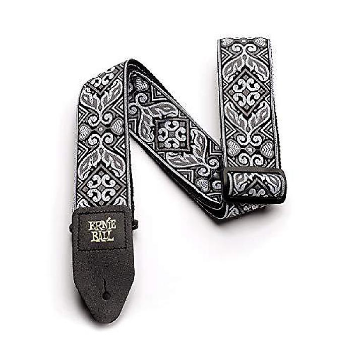 Ernie Ball ジャカードギターストラップ「トライバルシルバー」(P04166)夏休スペシャル｜ミュージックハウス フレンズ