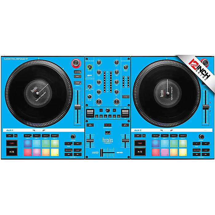 【ライトブルー】12inch SKINZ / Hercules DJControl Inpulse T7 Skinz - Colors夏休スペシャル