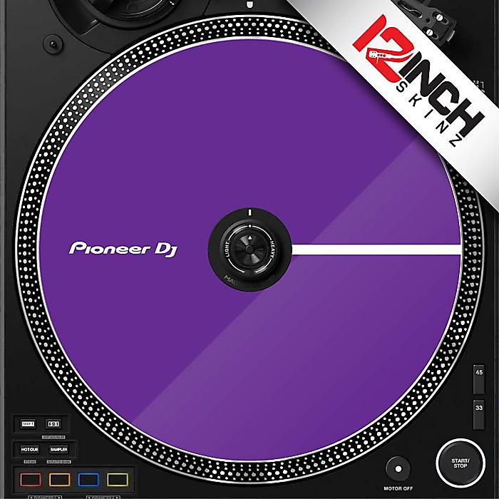 【パープル】12inch SKINZ / Control Disc Pioneer PLX-CRSS12 (SINGLE) - Cue Colors【ドットタイプ】夏休スペシャル
