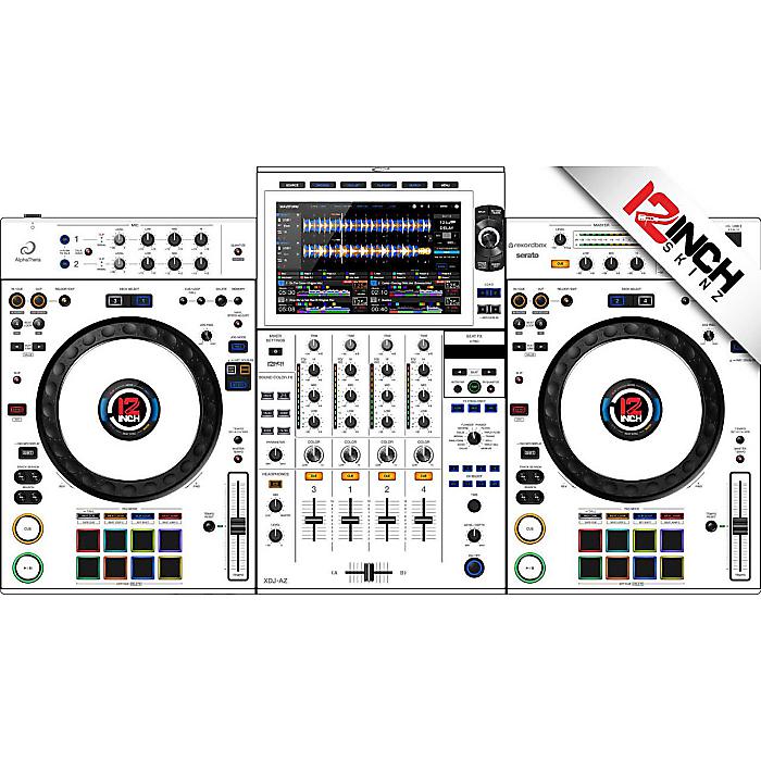 【ホワイト/グレー】12inch SKINZ / AlphaTheta XDJ-AZ Skinz - Colors【AlphaTheta XDJ-AZ用スキン】