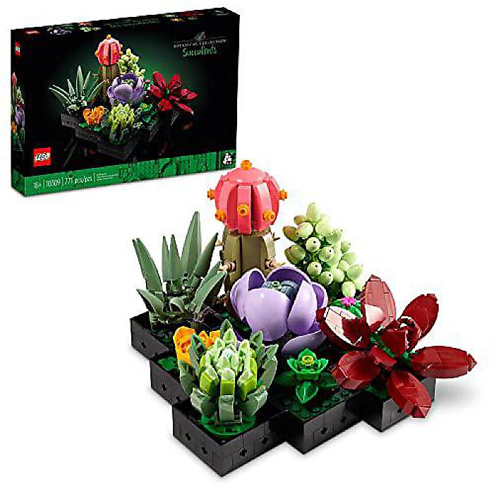 Lego Icons Succulents 10309(レゴアイコンサボテン 10309) 人工草木仕掛ける for Home Decor, Creative Housewarming Gifts, Botanical Collection夏休特別