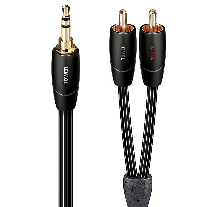 AudioQuest(オーディオクエスト) / Tower 3.5粍 Mini ＞ RCA i-Pack (2m×5本) アナログオーディオケーブル [TOWER02MRI]新生きて行く助けること