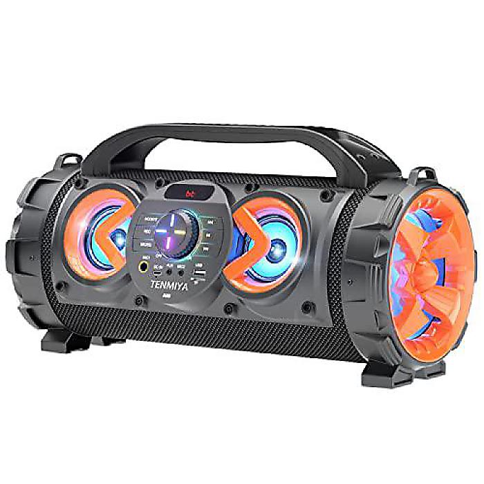 70wワイヤレスブルートゥーススピーカー「カラフルスポーツライト」マイク＆FMラジオ搭載のアウトドアスピーカー夏休スペシャル