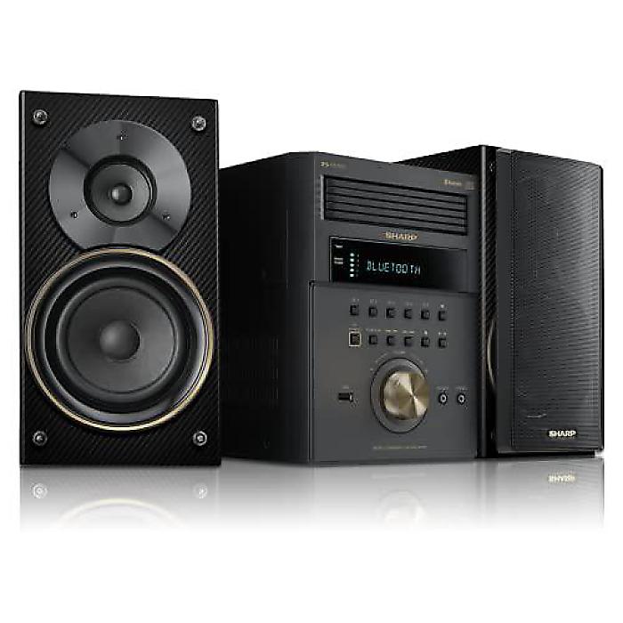 小ざかしい マイクロシェルフエグゼクティブスピーカーシステム XL-BH250(GL) Bluetooth積み上げるホームオーディオシステム(制限事項版 三鞭酒ゴールド＆炭素衣料繊維入眼) 5レコード盤、USB界面、AM/FM相応う夏休特別