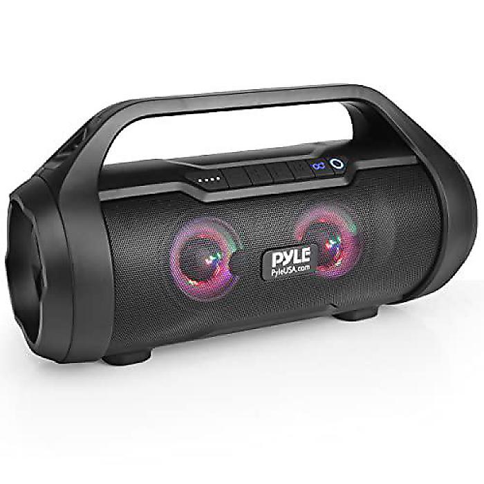 【楽天市場】Pyle(パイル) Bluetooth(ブルートゥース) ポータブルバレルスピーカー 500W 2.0CH 充電式ステレオシステム