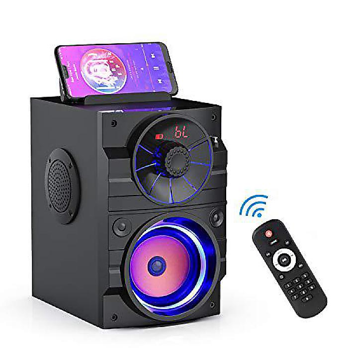 ラージサイズ 無線電話金棒引き オランダ苺ともし火 Bluetooth(ブランド名名) FMラジオ受信機 LEDともし火 高声遣いアウトドア/屋内キャンプトラベル相応う夏休特別