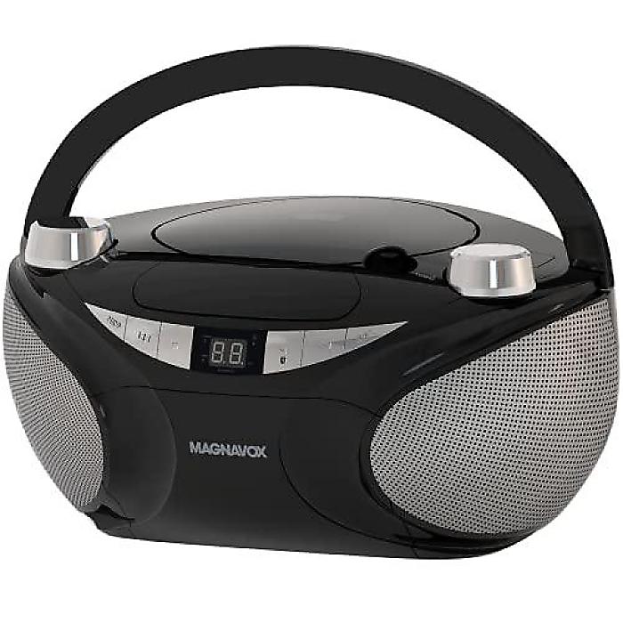 Magnavox MD6949-BK 携帯型 とっ始めローディング CD もっけの幸いボックス席 AM/FM ステレオ ラジオ受信機 Bluetooth 無線電話科学技術 積み上げる 黒いこと | CD-R/CD-RW 相応う | LED 見せびらかす |夏休特別