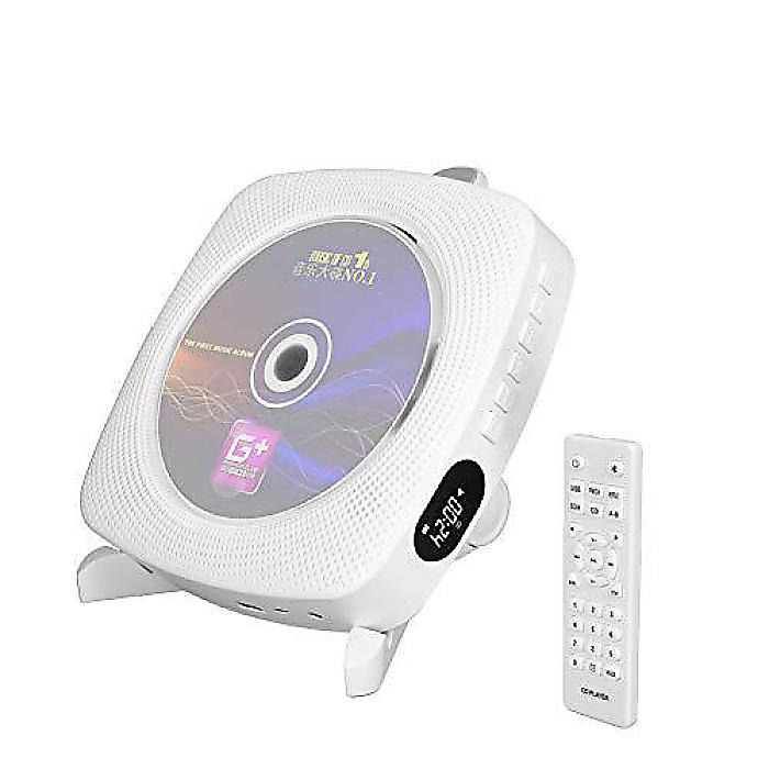 CDプレーヤー Bluetooth HiFiスピーカー USBフラッシュプレーヤー AUXライン入力オーディオブームボックス FMラジオ ポータブル ウォールマウント&デスクスタンド付属 リモコン付き夏休スペシャル｜ミュージックハウス フレンズ 12,558円