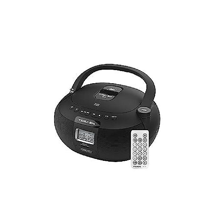 【楽天市場】TOMASHI CD-50（トマシCD-50）ポータブルCDプレイヤーブームボックス AM/FMステレオラジオ カラー: ブラック ...