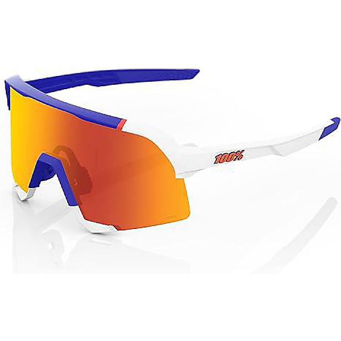 100%(ワンハンドレッド) / S3 Soft Tact Blue / White - Hiper Red Multilayer Mirror Lens / スポーツサングラス サイクリング トライアスロンクリスマス セール画像